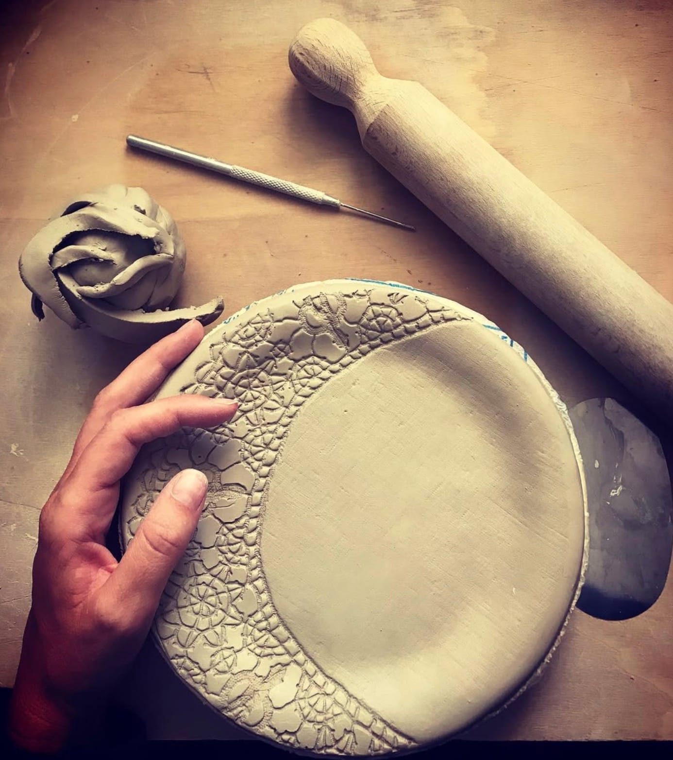 Tuscan artisan crafting handmade ceramics in Chianti